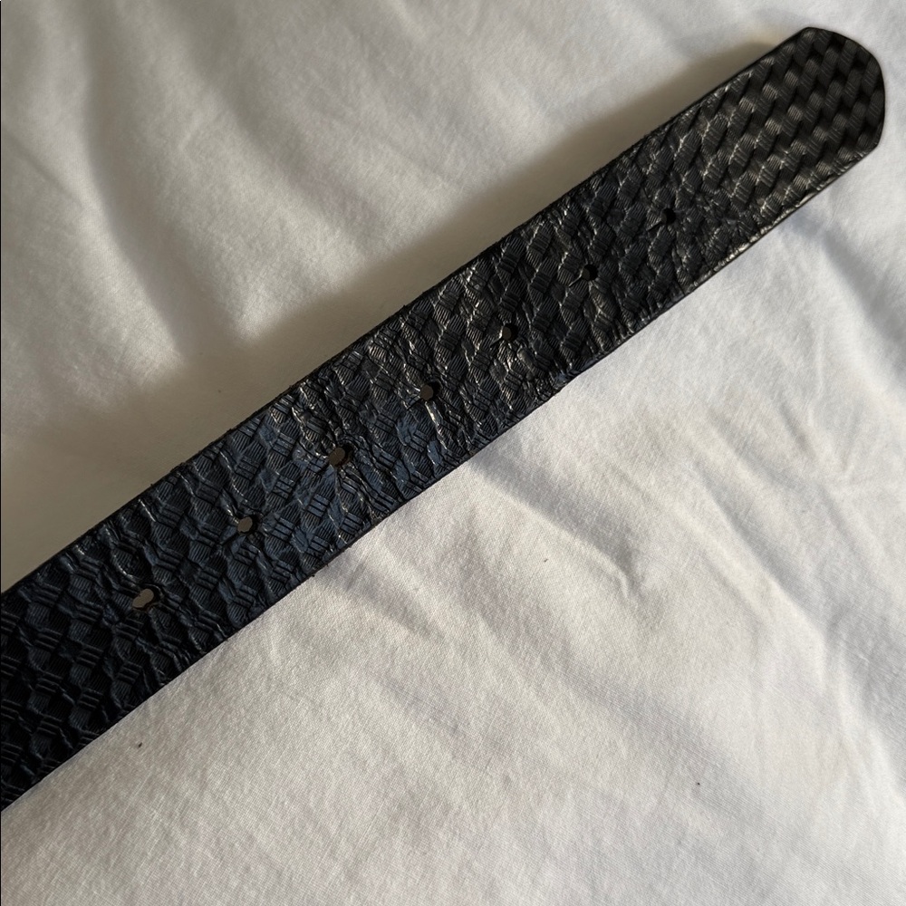 Genuine Dickies Mens black leather belt L 38-40 - Picture 4 of 12